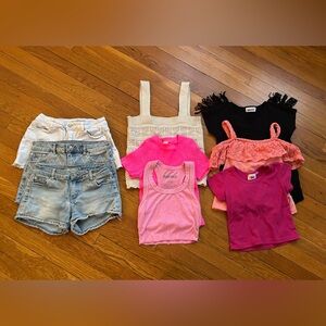 HUGE LOT- kids summer clothes size 12. One pair shorts size 10.